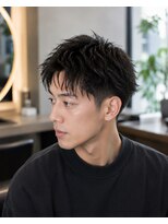 MEN's Baguz MEN'Sカット/ MEN'Sパーマ/ MEN'Sカラー 無造作束感メンズパーマ刈り上げマッシュ