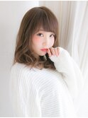 ミントベージュレイヤー【カラーの得意な美容師在籍】