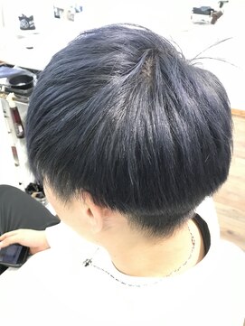 ヘアーブティック バグース(HAIR BUTIQUE Bagus) Ｗカラー　ダークネイビー