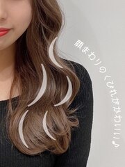 【清水style】20代30代40代◎小顔無造作カール　イルミナカラー