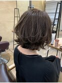 きりっぱレイヤーボブ ×  グレージュ