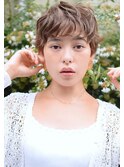 癖毛風ハンサムショート