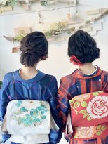 お着物で街歩きスタイル