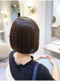 ボブ/マロンベージュ/かき上げ/髪質改善大宮