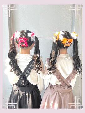 秋葉原コットン ヘアセット専門店 量産型ヘアメ 双子ヘア ツインテール あいりちゃんヘア