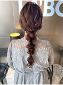編みおろしヘアセット