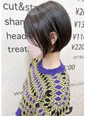 【morio札幌】札幌ショート　大人かわいい黒髪丸みショートボブ