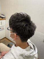 ロッソ 川口店(ROSSO) アイロンパーマ×束感アップバングスタイル