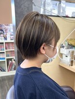 美容室 びゃんびゃん 社店&nbsp;ハイライト/ハイトーン/ミルクティーベージュ