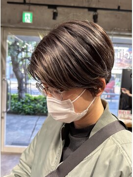 シェル 吉祥寺(shell) グレージュカラー/ボブウルフ/黒髪/ココアベージュ