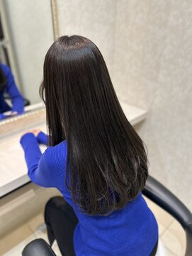ミック ヘアアンドメイクアップ 直江津店(miq Hair&Make up) レイヤーカット×ダークカラー