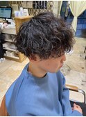 メンズ波巻きスパイラルパーマ