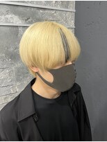 プライズ アイリス 池袋東口店(prize Iris)&nbsp;メンズマッシュ／ハイトーンブロンドカラー／池袋／池袋東口店