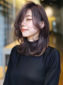 アルトリスト(Altruist Aging×HAIR&SPA) ★ダークアッシュ大人ガーリーボブ着物ミディアムレイヤーカット