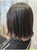 外ハネくびれヘア ボブディ×秋冬カラー グレージュ