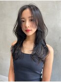 mowen ウェーブヘア×ブルージュ×レイヤー