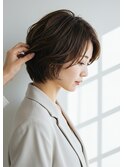 30代40代50代少し長めのショート大人ショート髪質改善白髪染め