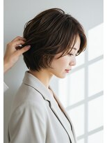 アントワープトーキョー(antwerp TOKYO)&nbsp;30代40代50代少し長めのショート大人ショート髪質改善白髪染め