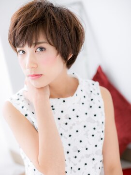 ブルー 博多(Blue) 博多/髪質改善/マロンベージュ!マッシュフェザーショートd