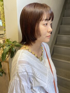 フェンヘアーアイス 中目黒(Fen.hair ici) 20代30代大人可愛い小顔ショートカット外ハネボブハイライト