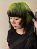 ルーツカラーデザインカラーグラデーションカラーグリーンカラー