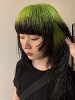 ノラ シブヤ(NORA)&nbsp;ルーツカラーデザインカラーグラデーションカラーグリーンカラー