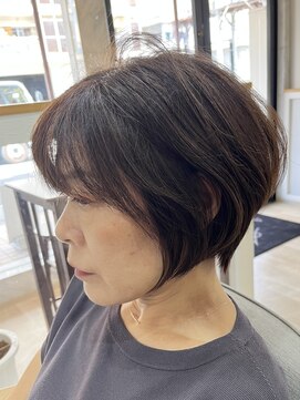 エメヘアデザイン ルイス(Aimer Hair Design Lewis) ショートボブ/大人ショート/レザーカット/弘前市