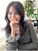 セミロングヘア*レイヤーカット*くびれヘア*顔周り*髪質改善