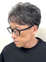 ヨシザワインク ハコザキ 水天宮前 日本橋人形町(YOSHIZAWA Inc.HAKOZAKI)&nbsp;◎白髪ぼかしマッシュショート×清潔感◎社会人向けメンズカット