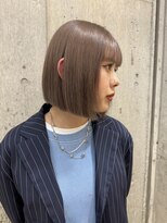 サンク 原宿 表参道(cinq) レイヤーボブくびれボブナチュラルボブヘーゼルベージュブラウン