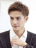 カットもパーマもイケメンパラダイス Men's天王寺 爽やかMen's清潔感アップバングショート