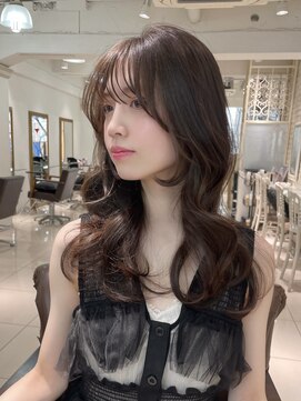 フォルテ 表参道店(FORTE) 【フォルテ千鶴】黒髪/透明感カラー/前髪小顔/オリーブグレー