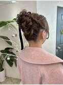 kana 結婚式 ヘアセット アレンジ