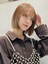 ロンド ボーイ 表参道(Lond BOY)&nbsp;マロンベージュ/ボブ/ブリーチなし/顔周り/前髪/20代/表参道原宿
