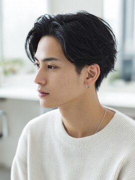 ニュアンスパーマ/フェザーパーマ/メンズカット/メンズマッシュ