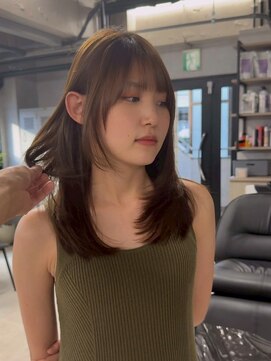 ハーシーバイアポロ 相模大野(HERSHE by apollo) ミディアムヘア/暗めカラー/グランマッシュ/レイヤーカット