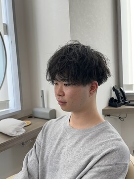 ティエル 町田店(tiel) 無造作×波巻き【大人男子スタイル】