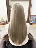 ミルクティベージュで叶う艶ロング