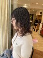 ハウス(HAUS.) 前髪はかけないくるくるパーマ♪