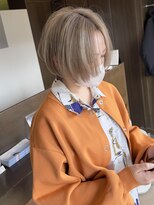 ハーティー 美容室(HEARTY)&nbsp;ミルクティーベージュショート