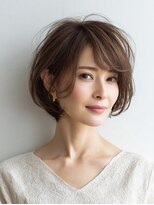Heart's美人設計と白髪ぼかし専門店 青山表参道店 脱白髪染め/ショートヘア【ハーツ】&nbsp;白髪ぼかし脱白髪染め似合わせショートボブ40代50代60代