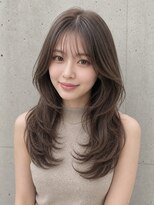 アロン(ALLON) 大人可愛い。柔らかレイヤーロング