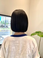スーリール 福岡別府店(Sourire) 艶髪 ナチュラルボブ 内巻きストレートボブ