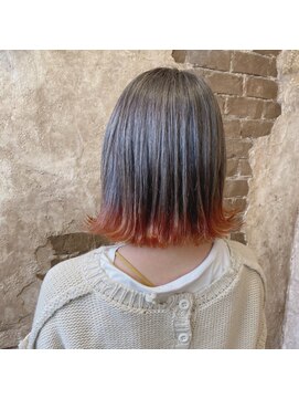 マギーヘア(magiy hair) magiy hair[yumoto] 裾カラーオレンジ