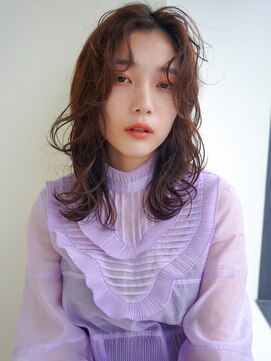 ラフィス ヘアー ピーチ 岡山店(La fith hair peach) 【La fith】 透明感×ふわふわセミディ