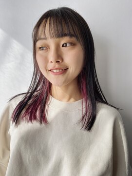 アクトゥス(AEQUITAS) ミディロングxチェリーバイオレットインナー