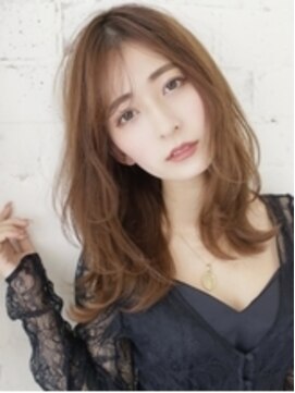 アグ ヘアー カルネ 放出駅前店(Agu hair carnet) 抜け感ウェーブ×セミロング