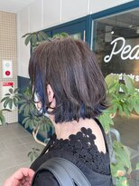 ピークス 千葉店(Peaks)&nbsp;外ハネBob☆インナーブルー