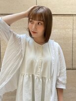 リベルテ銀座 10代20代30代　ボブ×アッシュベージュ