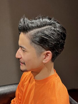 ビーダンディー(Bee dandy) ビジネスフォーマル ツーブロックショート 七三オールバック